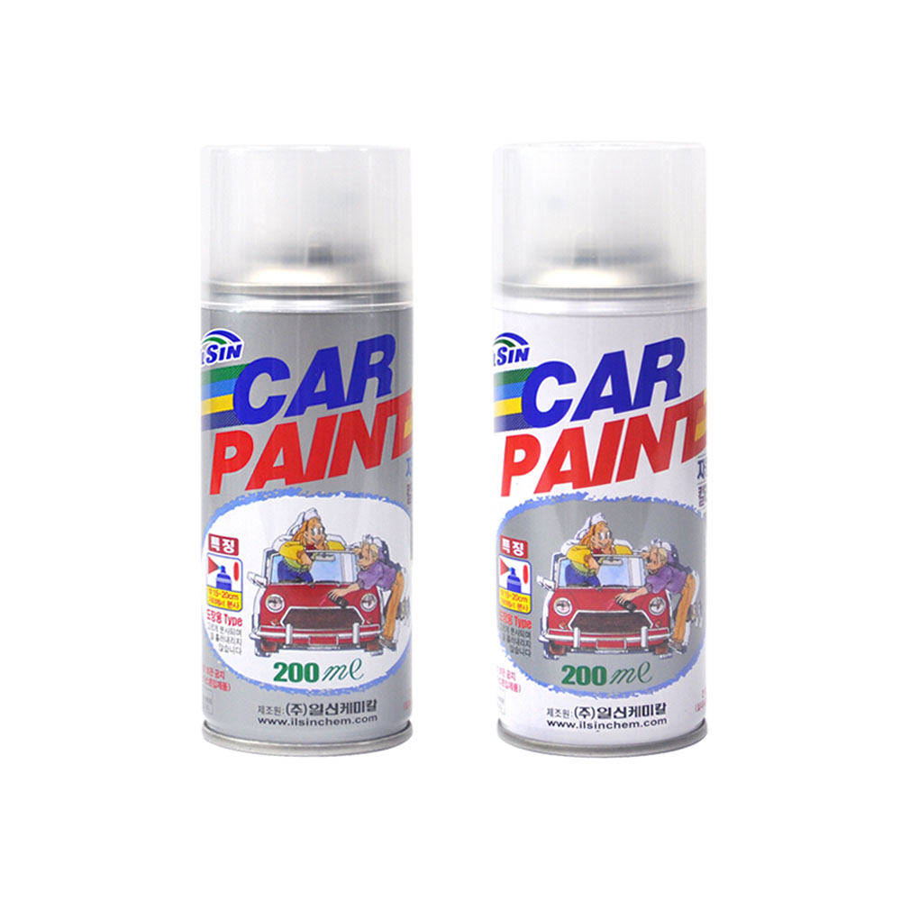 일신 쉐보레 마티즈2 73L 슈퍼레드 스프레이 + 투명마감용 스프레이 차 카페인트 200ml 13,800원