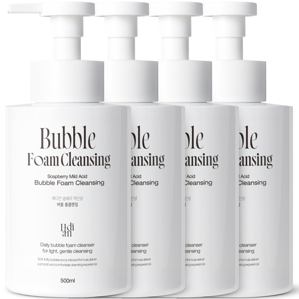 [모공 노폐물 98% 세정] 3+1 헤디안 버블 폼클렌징 대용량 저자극 세안제 약산성 폼클렌저 여성 폼클렌징 1위 27,900원