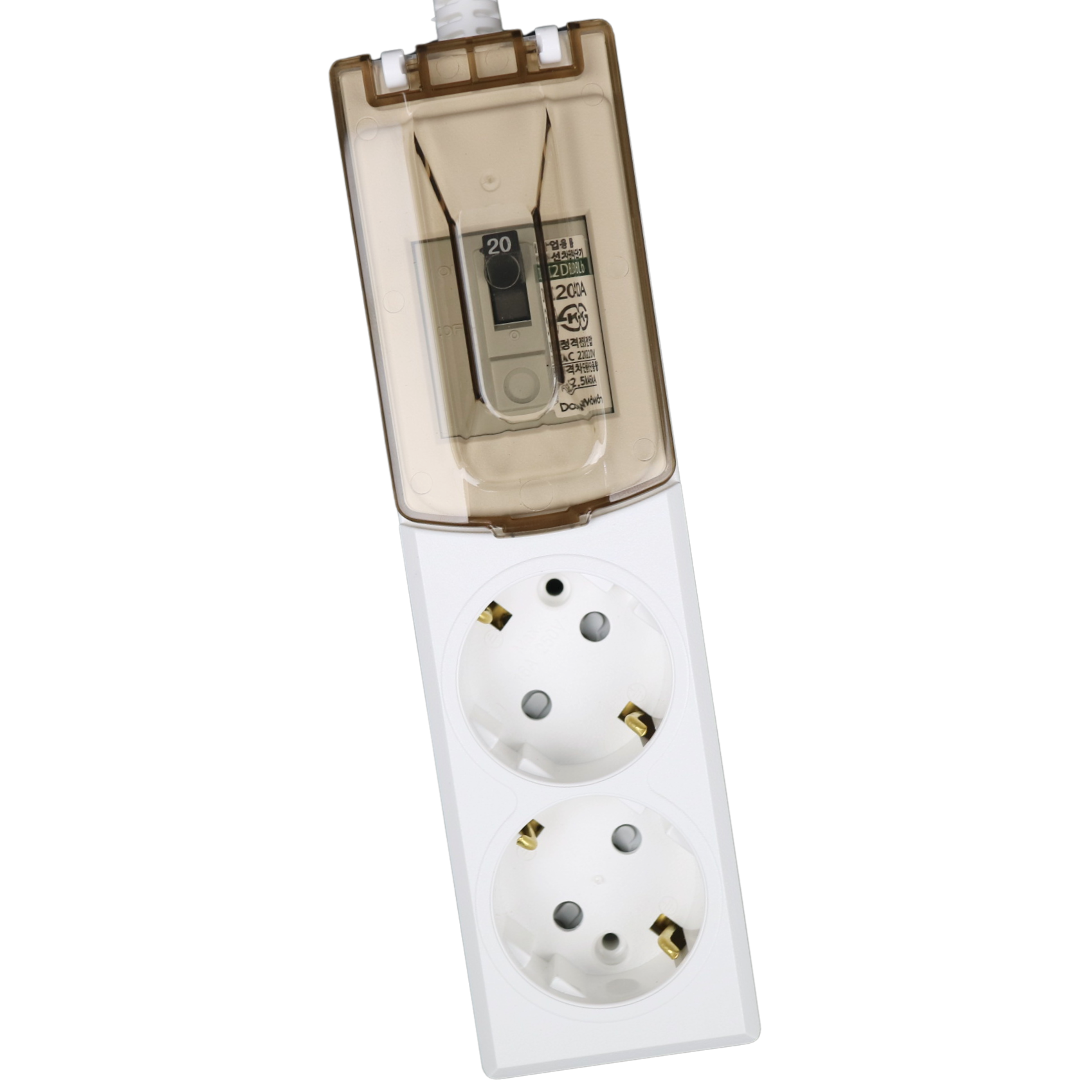 매직파워 국산 고용량멀티탭 2구 배선차단용, 1개, 화이트, 5m 20,580원