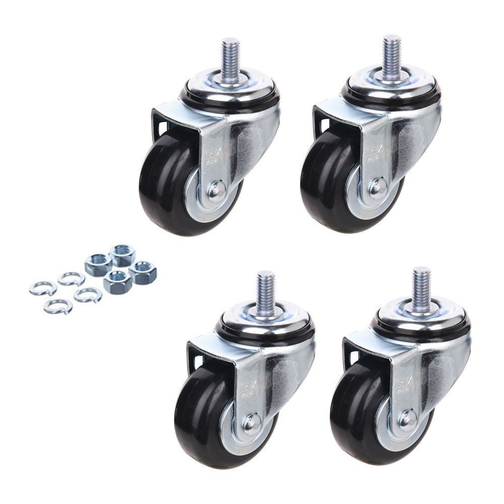 우레탄 저소음 고탄성 3인치 4인치 5인치 회전 회전브레이크 볼트 캐스터 바퀴 4개 세트, 4개 24,800원
