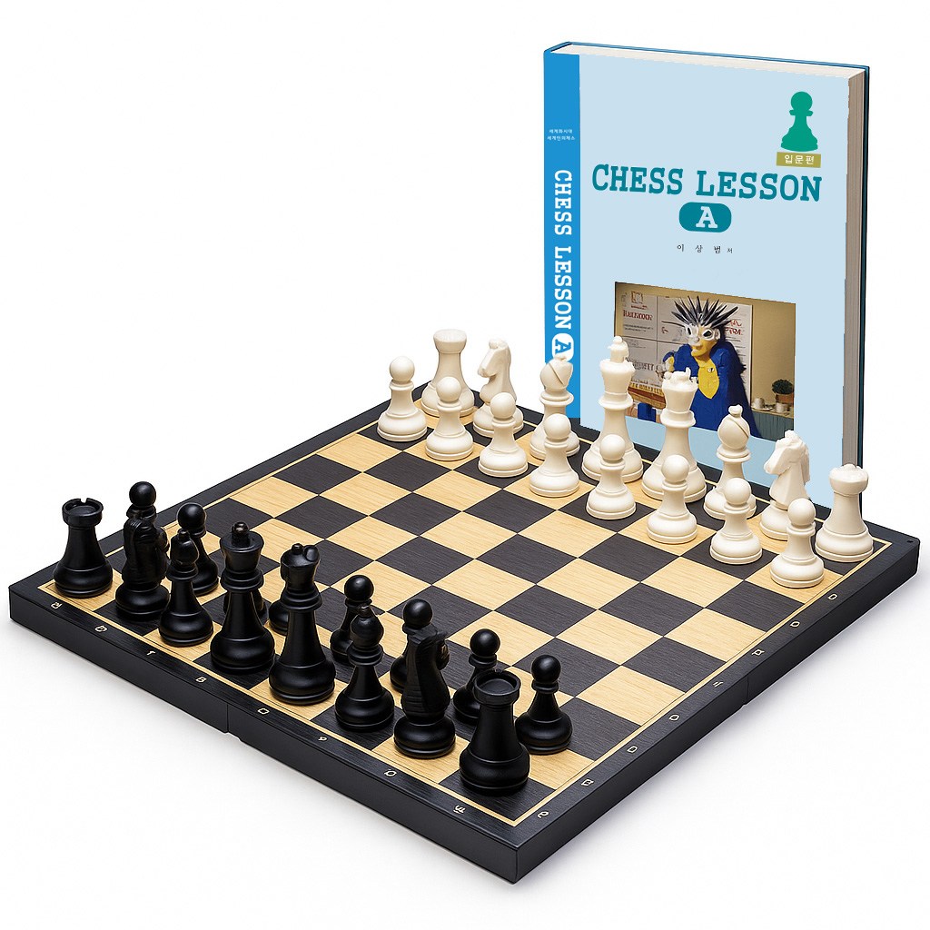 명인랜드 즐거운 접이식 대형 자석체스 체스교본 포함 체스기물내장 휴대용 국내생산 AS가능, 1개 44,900원