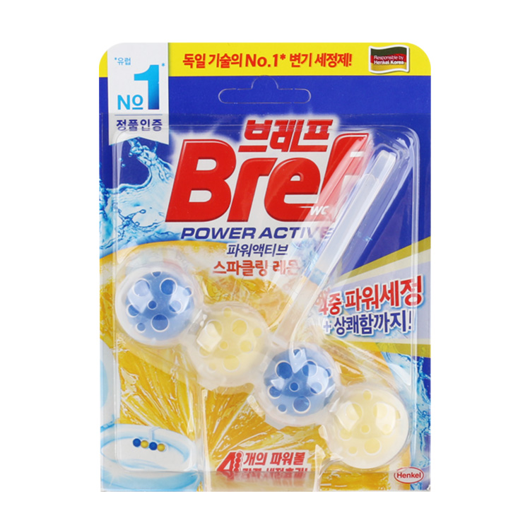 브레프 파워액티브 4중 파워세정+상쾌함 변기세정제(레몬향,오션향,파인향,라벤더향) 2,500원