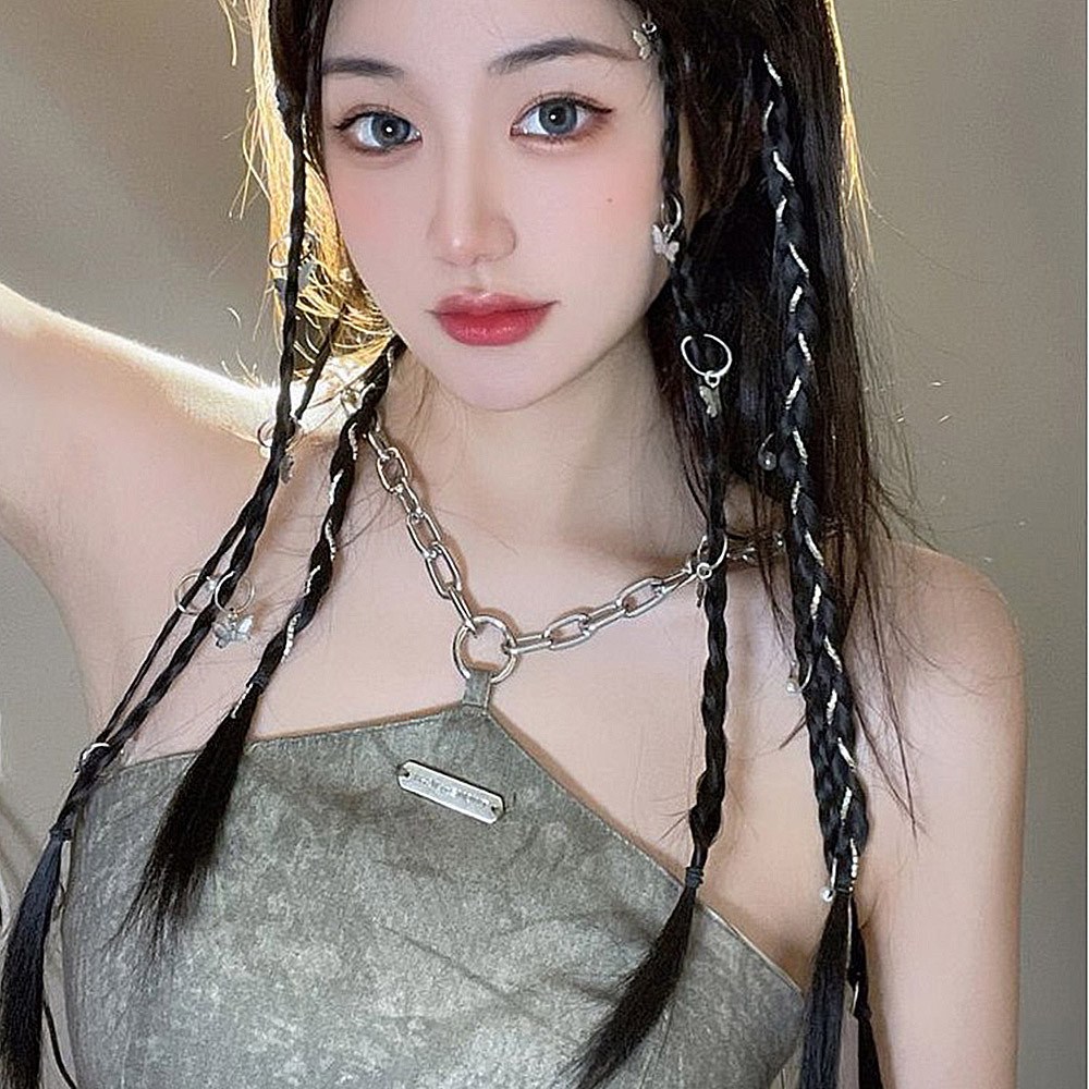 팬시온 인싸 땋은머리 피스 솜브레 브릿지 가발 머리 클립 발레아쥬 붙임 옴브레 5,180원