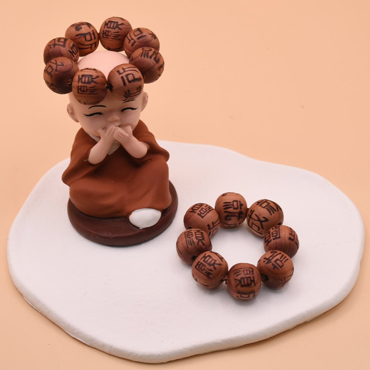 향나무 소원성취 손가락 염주 단주 미니 염주 불교반지 나무 반지 15,000원