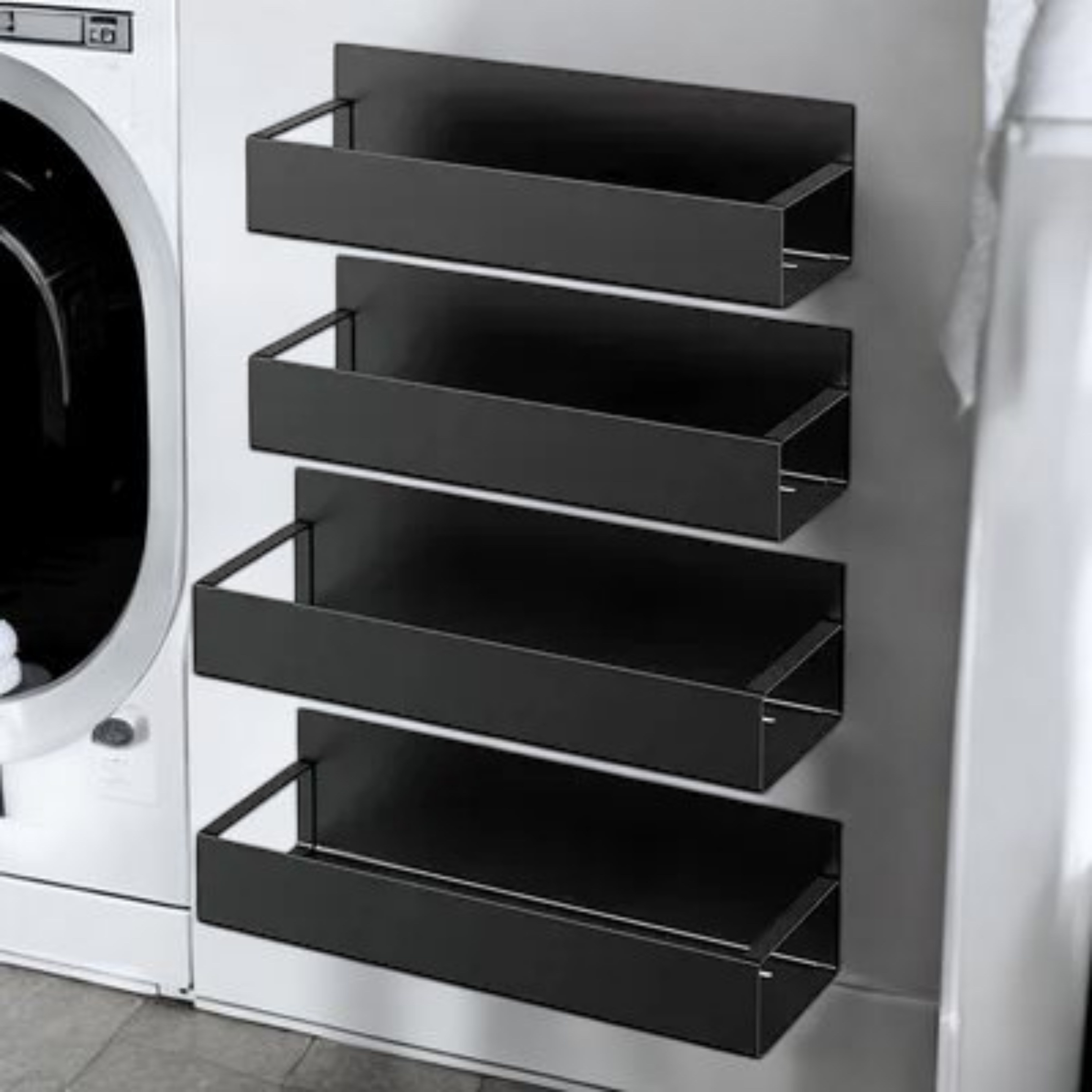 빅멀티 냉장고 세탁기 틈새 자석 선반 대형, 블랙 대형, 2개 15,900원