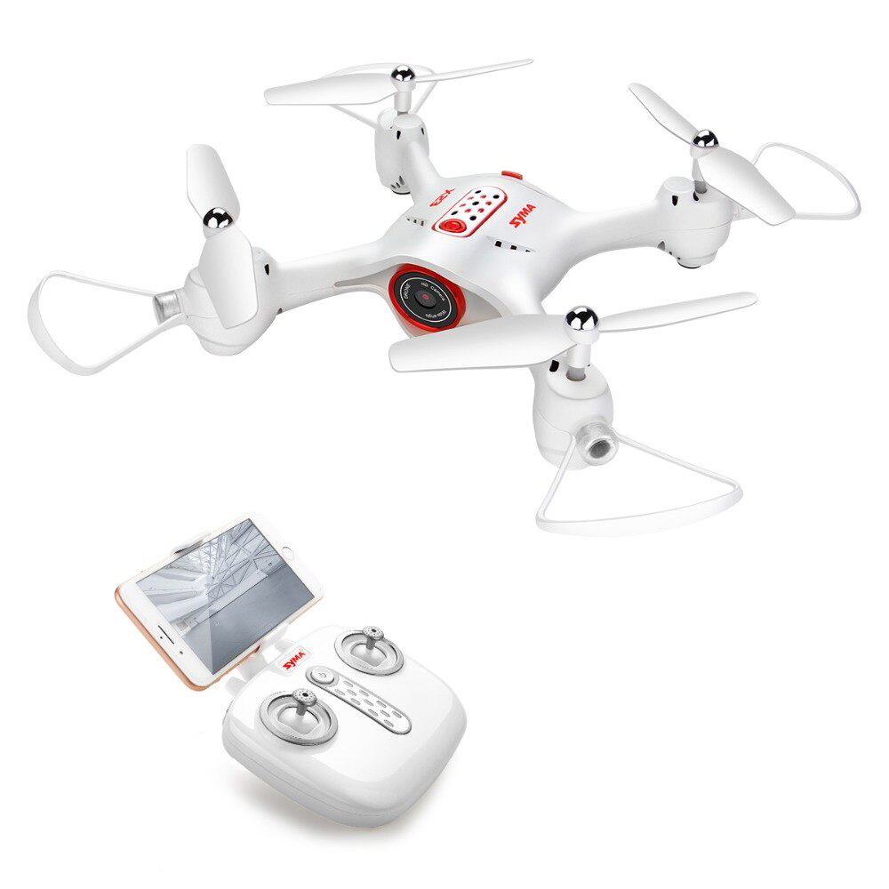 SYMA 입문용 드론 FPV 카메라 앱지원 X23W 화이트 저소음모터 원키이착륙, 현재가 69,000원