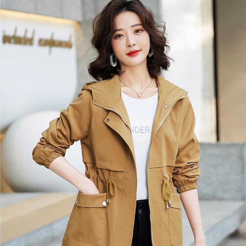 봄가을 여성 얇은 기장 하프 캐주얼 트렌치코트 허리조임 조절 가능한 디자인 다양한 몸매 만족 4가지 색상 바람막이 루즈핏 35,990원