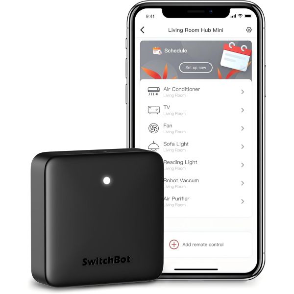 SwitchBot 스위치봇 허브 미니 스마트 리모컨 - IR 송신기 시스템 WiFi 연결 에어컨 제어 Alexa Google Home Siri IFTTT 호환 블랙 108,400원