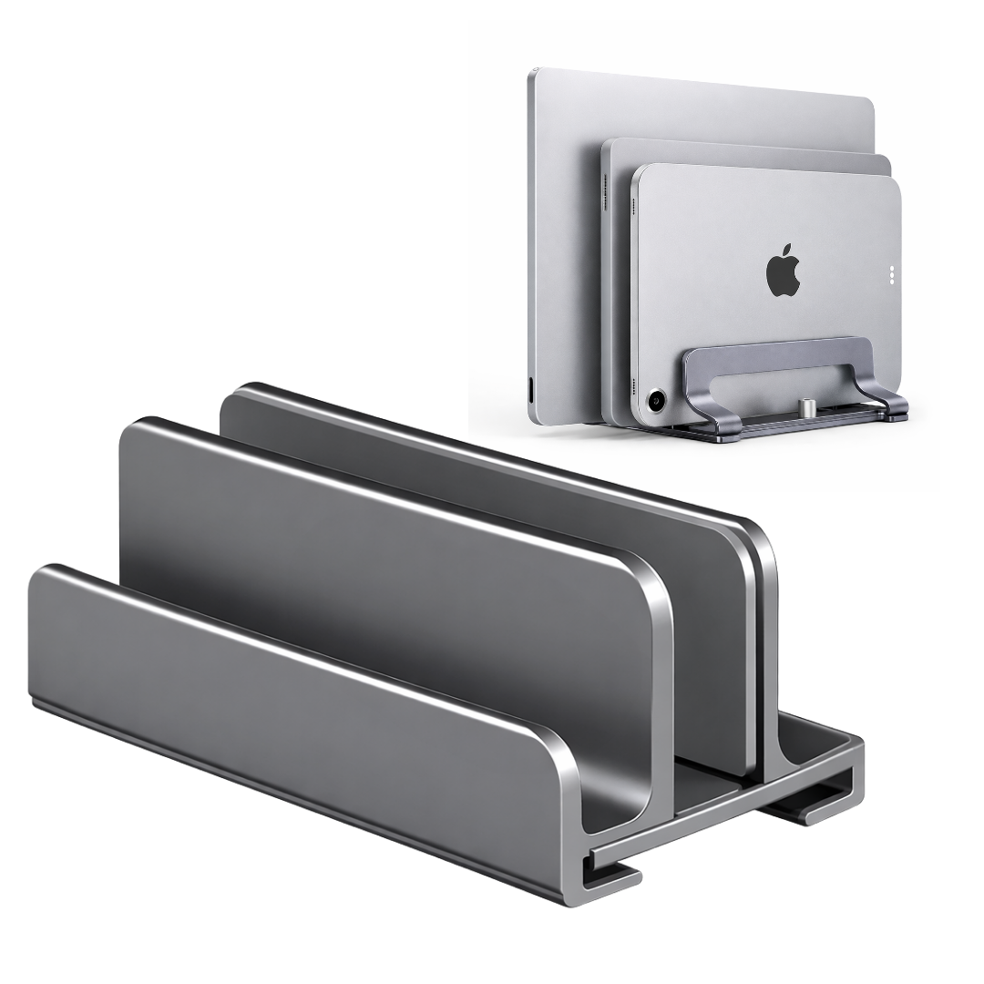 버틱 클램쉘 버티컬 맥북 수직 거치대 3슬롯, 1개, 그레이 30,100원
