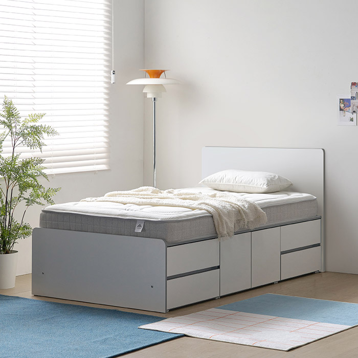 퍼스웰 샤인 2단수납침대프레임B형.슈퍼싱글(WF_170B), 화이트 297,000원