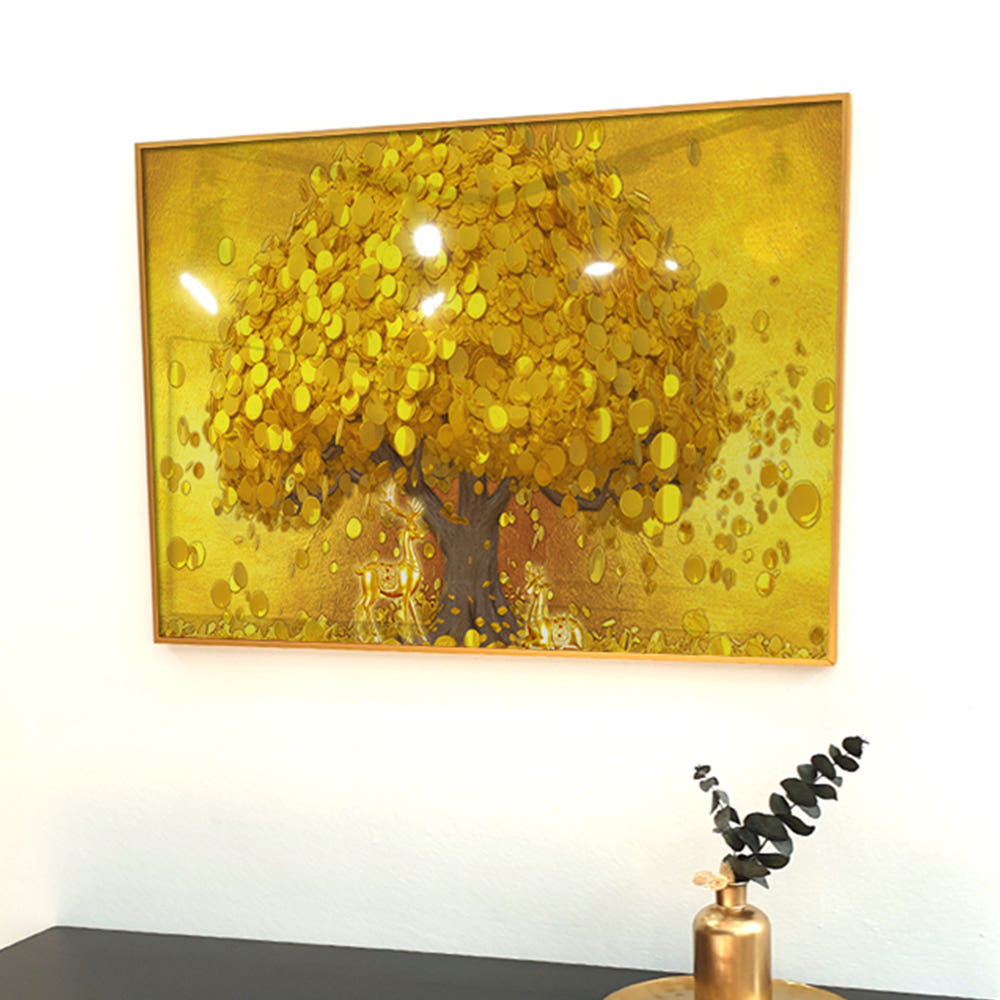 앙리아트 걸어두면 복을 가져다 주는 신비한 황금나무 황금사슴 풍수 액자 개업 집들이 선물 29,900원