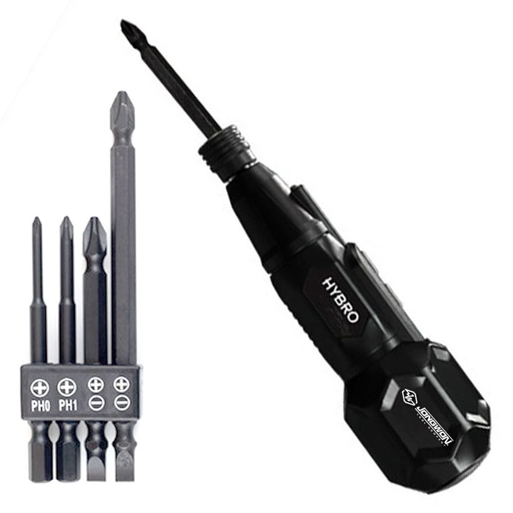 HYBRO 하이브리드 스크류 드라이버 H300N + 4비트 세트, 1세트 40,500원