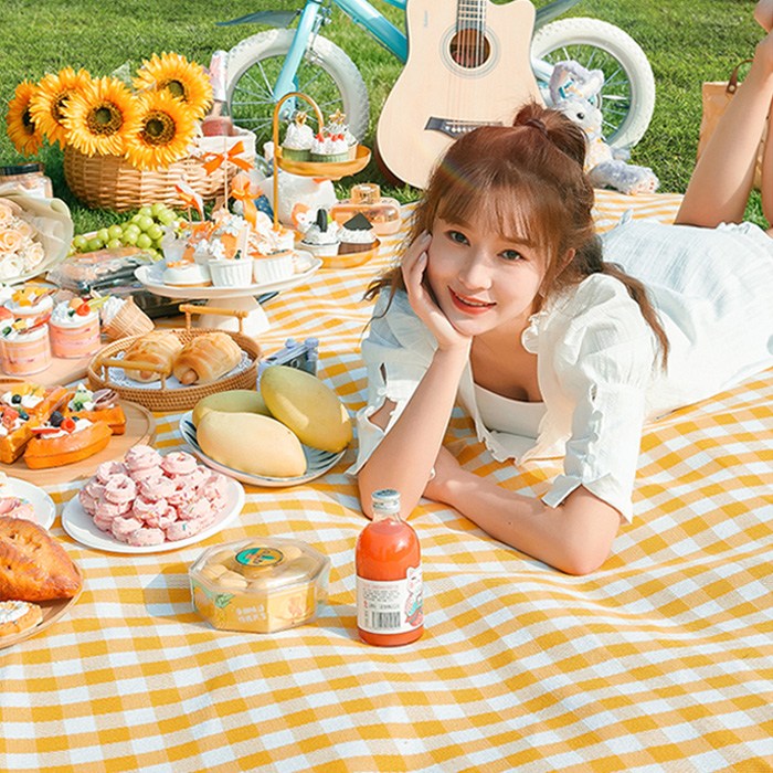 체크 피크닉 감성 방수 돗자리 포켓 대형 캠핑 매트 휴대용 2인용 야외 테이블 등산 은박 소풍 텐트 용품 5,400원