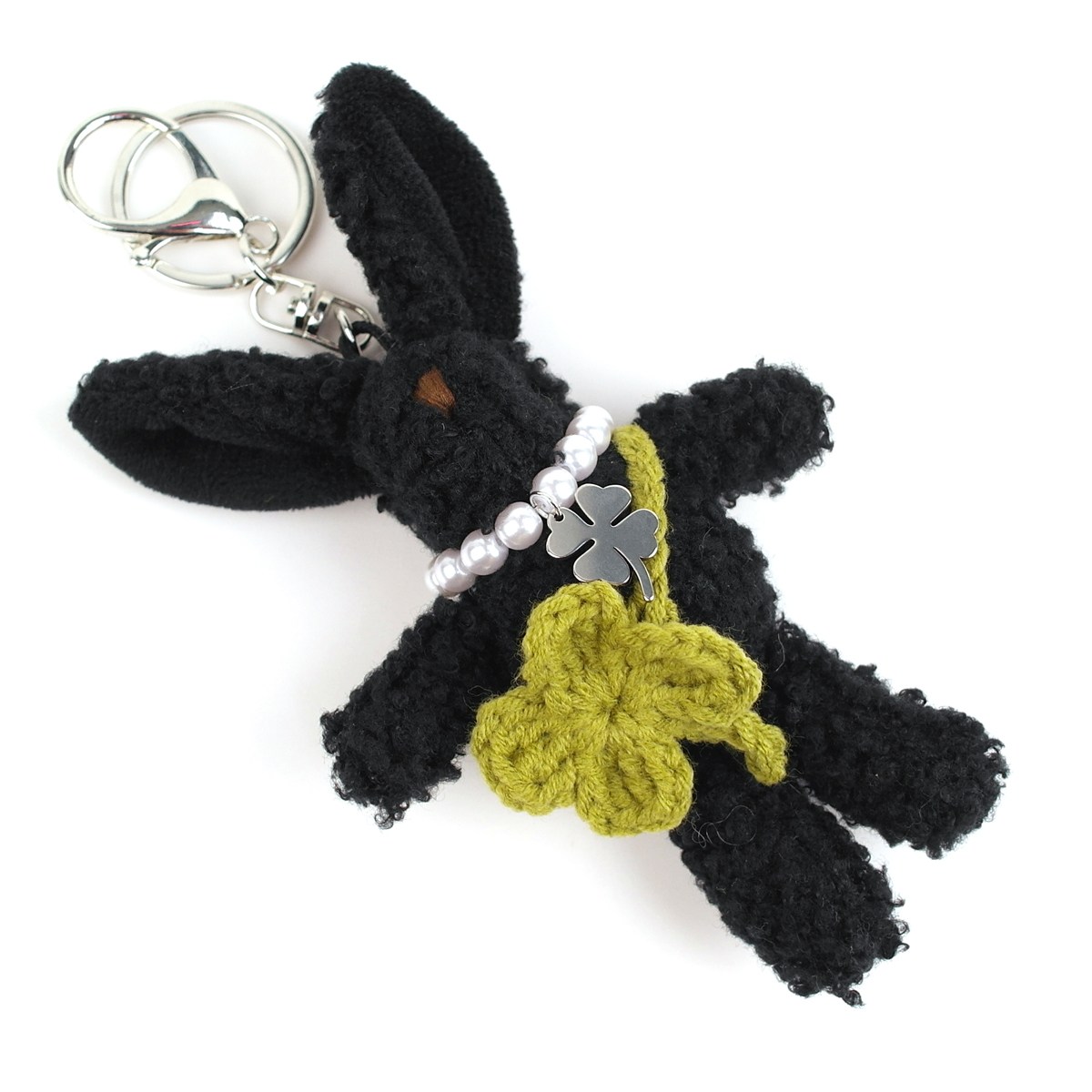 [hand made] Lucky bunny keyring 진주 목걸이 클로버 행운토끼인형 가방키링 13,900원