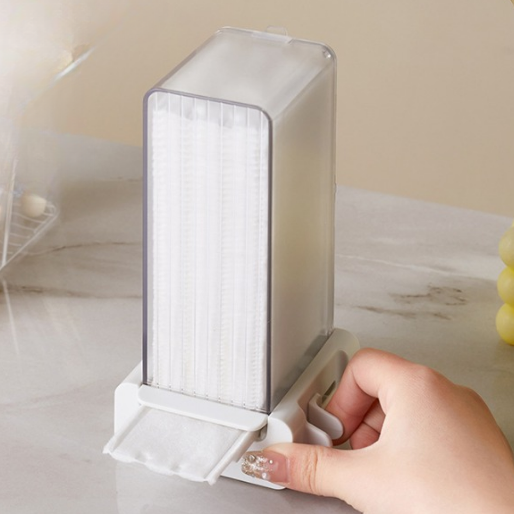 미리모아 자동 원터치 먼지차단 화장솜 디스펜서, 화이트, 1개 12,900원