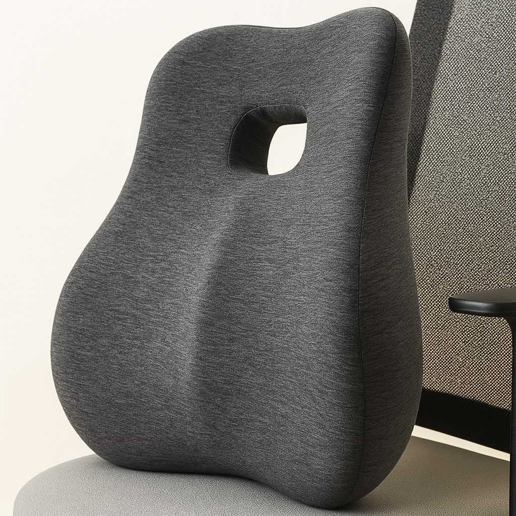 마벨인홈 3D 의자 메모리폼 허리 등받이 쿠션, 블랙 15,900원