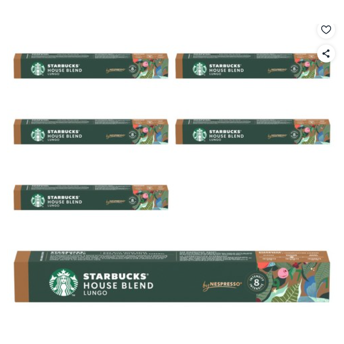 스타벅스 하우스블렌드 네스프레소 캡슐커피, 6개, 10개입 48,320원