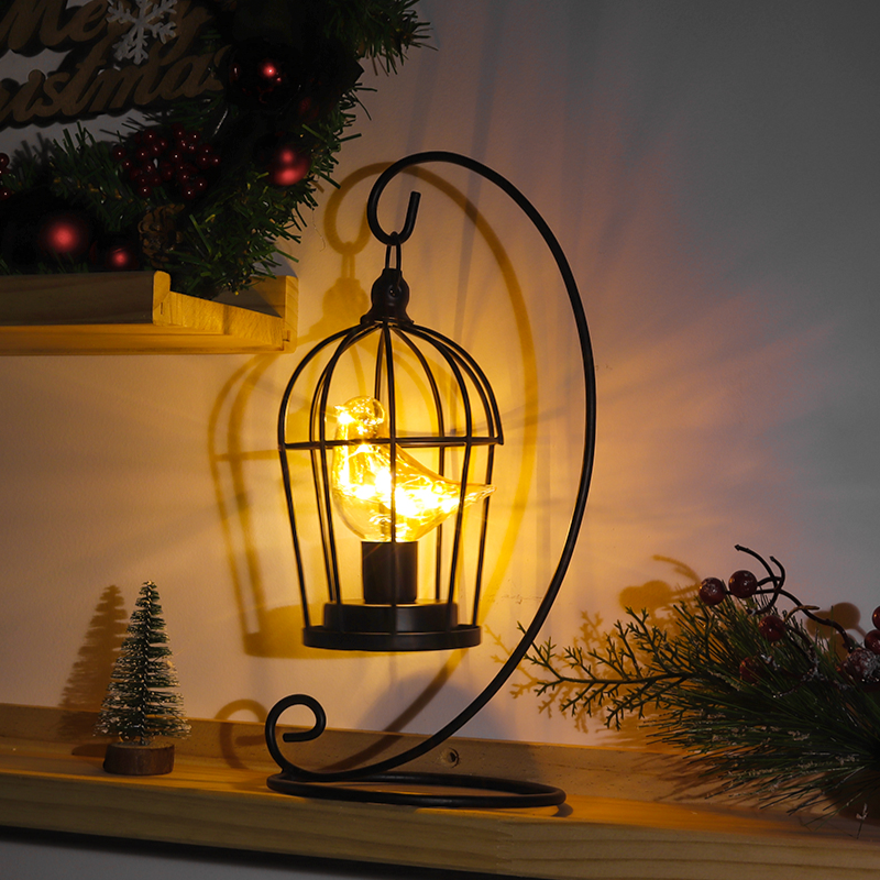 JHY DESIGN 새장 전구 장식 조명 배터리형 무드등, 블랙 22,580원