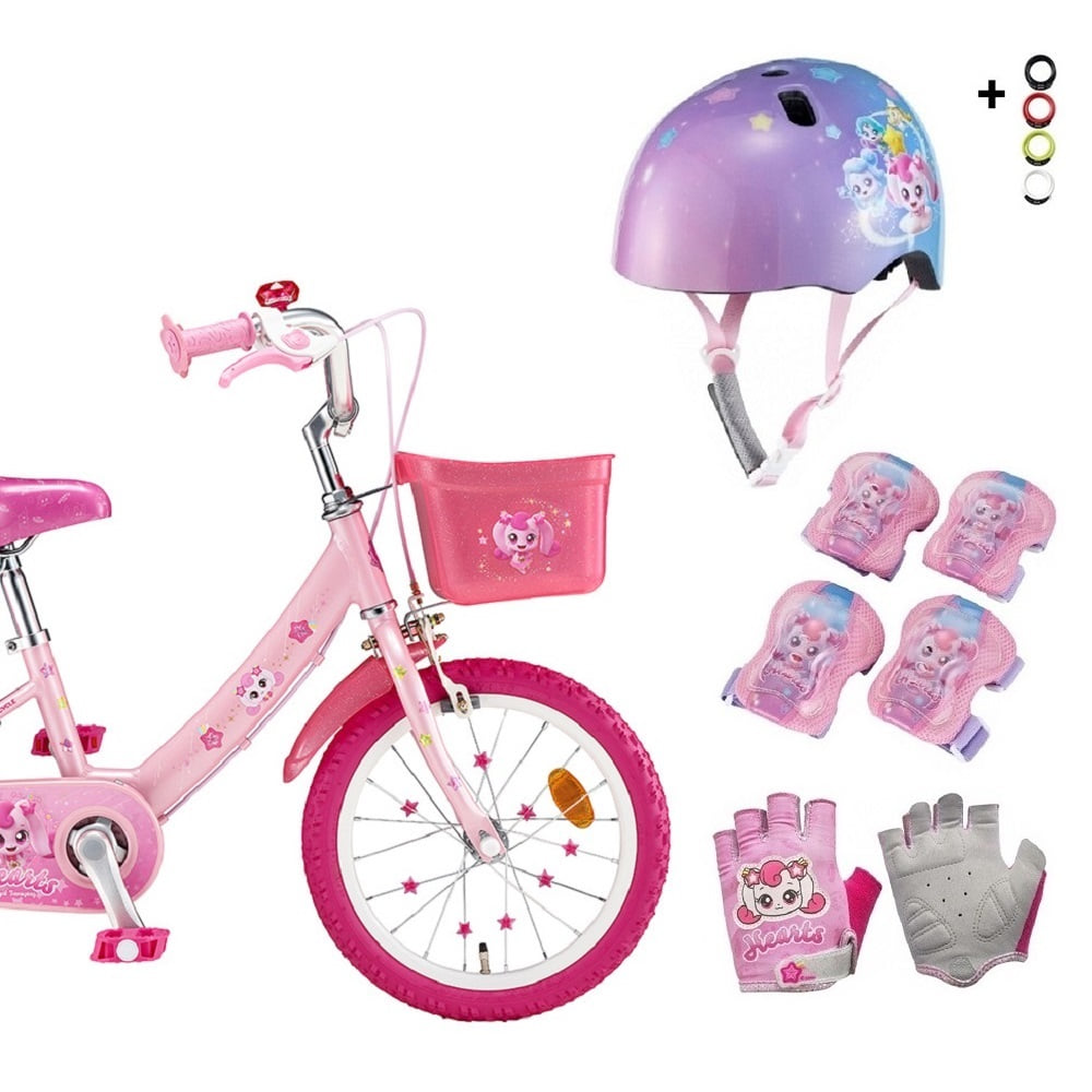 슈팅스타 티니핑 하츄핑16 어린이자전거(헬멧 장갑 보호대 번호키) 350,000원