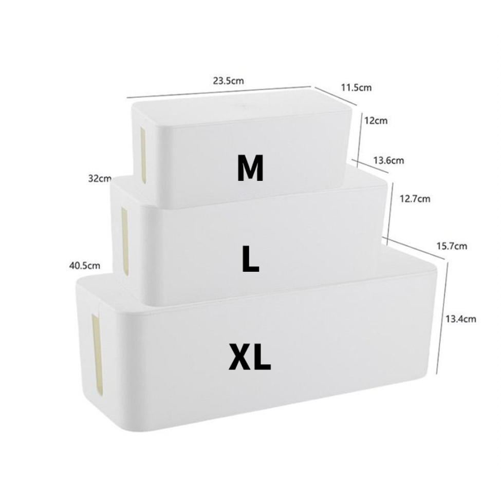 치트몰 심플한 전선 정리함 상자, 1개, 화이트 L 8,750원