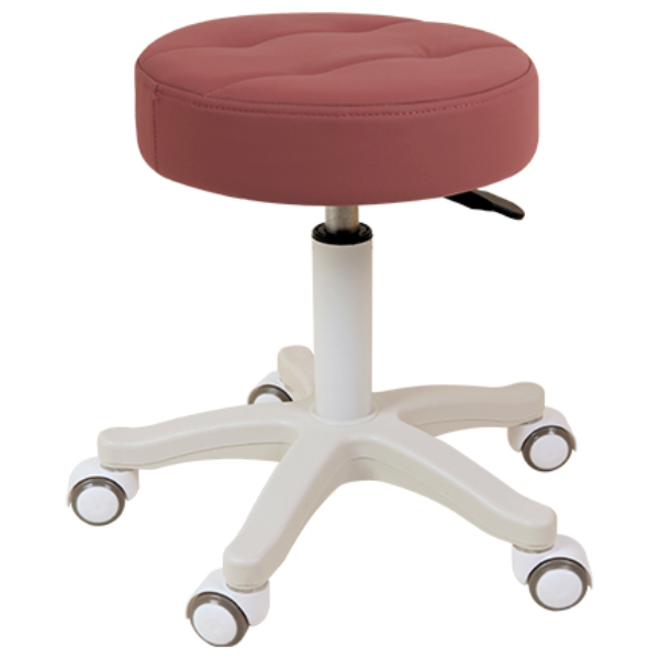 AWC 포그니 바퀴 보조의자 오피스 미용실 병원 바퀴의자, 원형 회전 보조 바퀴 의자 원형스툴, 와인, 1개 34,700원