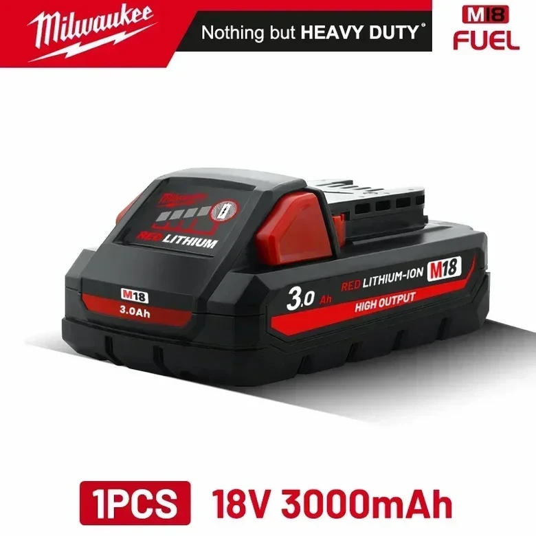 밀워키 배터리 3AH 8AH 12AH, M18HB3 21700 고에너지 장거리 레드 리튬 배터리, M12-18FC 충전기, 5ah 6ah 77,600원