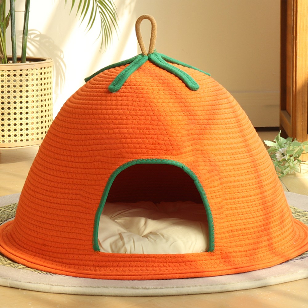 엠티링크 프리미엄 고양이 강아지 숨숨집 하우스 텐트 집 침대 방석 쿠션 쇼파 다용도 사계절 고양이집 25,900원