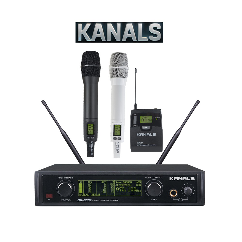 카날스 최고급형 무선마이크 BK-3001 행사용 공연용 방송용 콘서트용, 핀마이크 1,764,000원