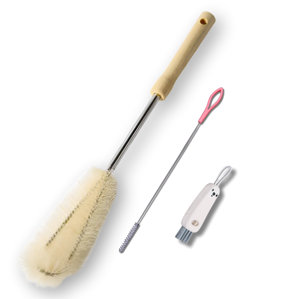 라인오브 텀블러 물병 틈새 빨대 세척솔, 1세트, 우드 6,900원