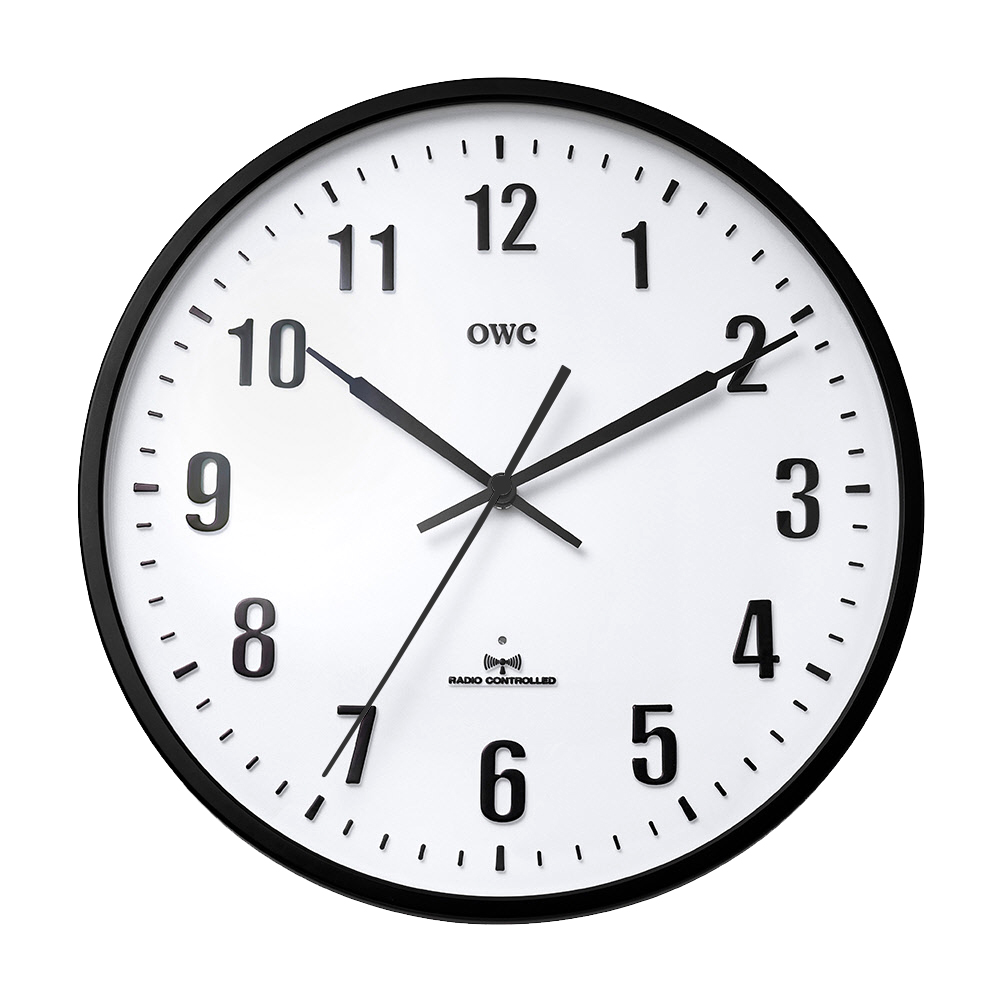 오더블유씨 수트 RC 전파수신 벽시계, 블랙 + 화이트 42,820원