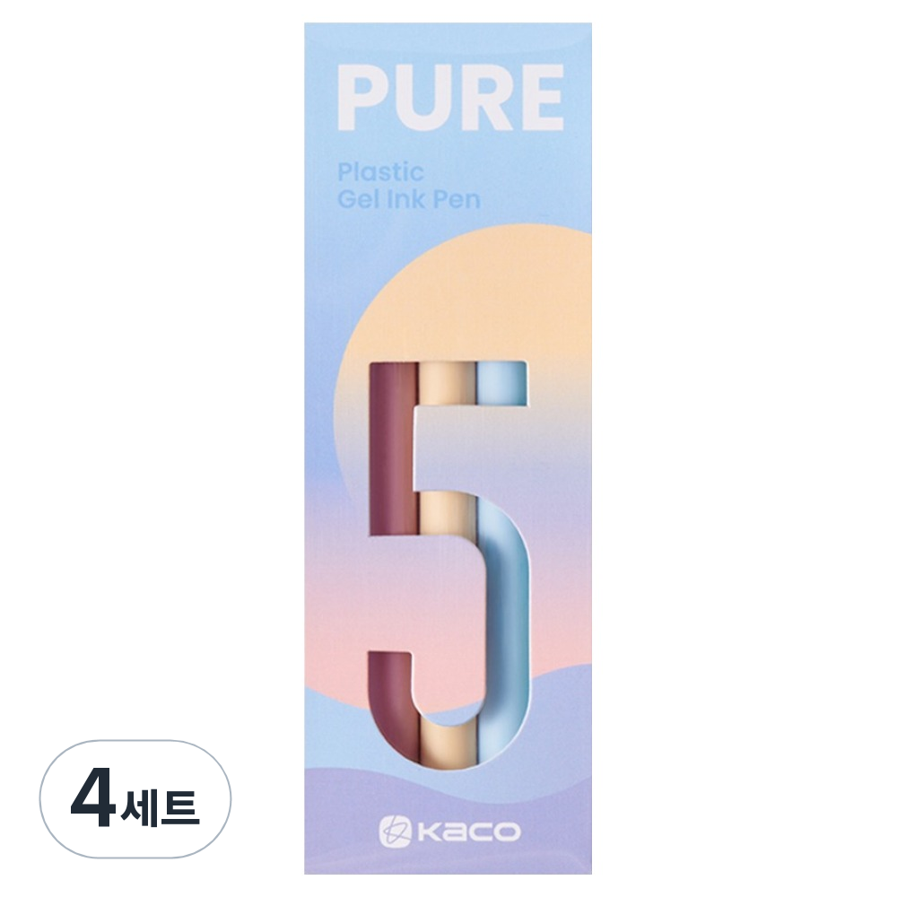 카코 퓨어 선라이즈 젤펜 5종 세트 0.5mm, 혼합색상, 4세트 48,000원