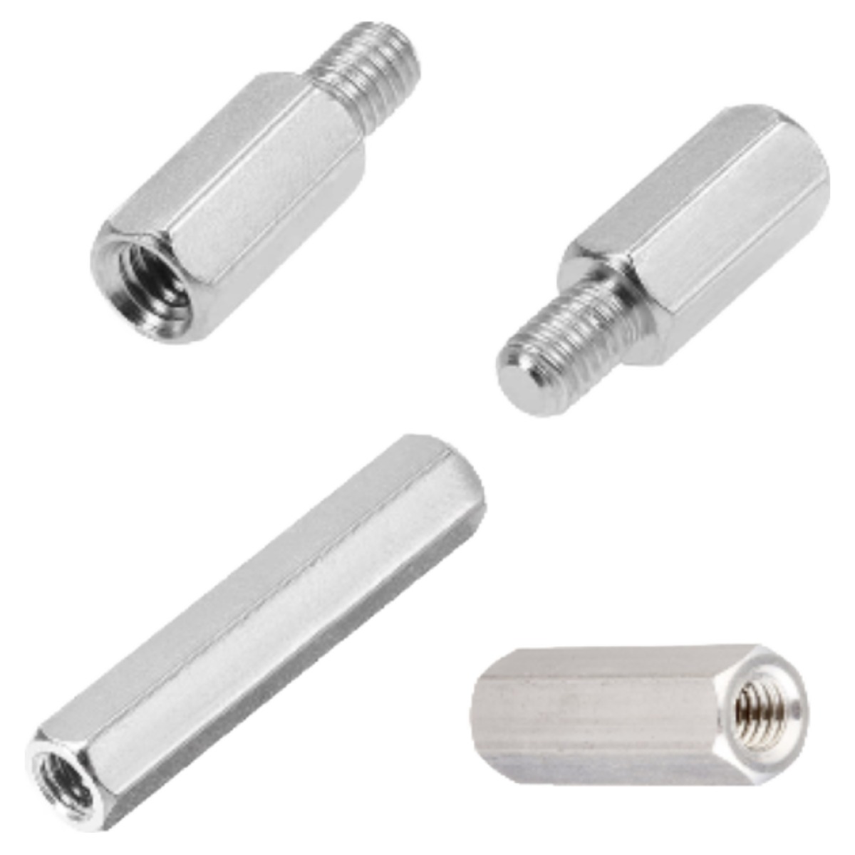 굿나잇몰 지지대볼트 너트 황동 M3 M4 육각 스페이서 연결 관통 모니터암 브라켓연장 PCB기판 서포트 소량 낱개 개당 판매, 1개 190원