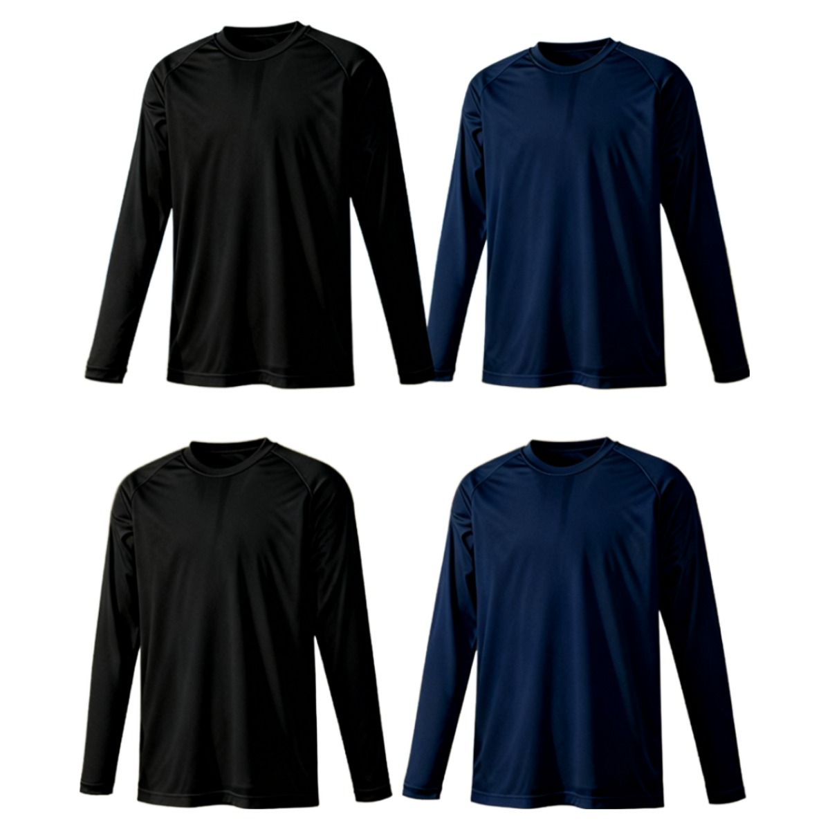 4장 세트 드라이 라운드 쿨티셔츠 남녀공용 기능성 긴팔티 냉감 긴팔 긴팔티 21,900원
