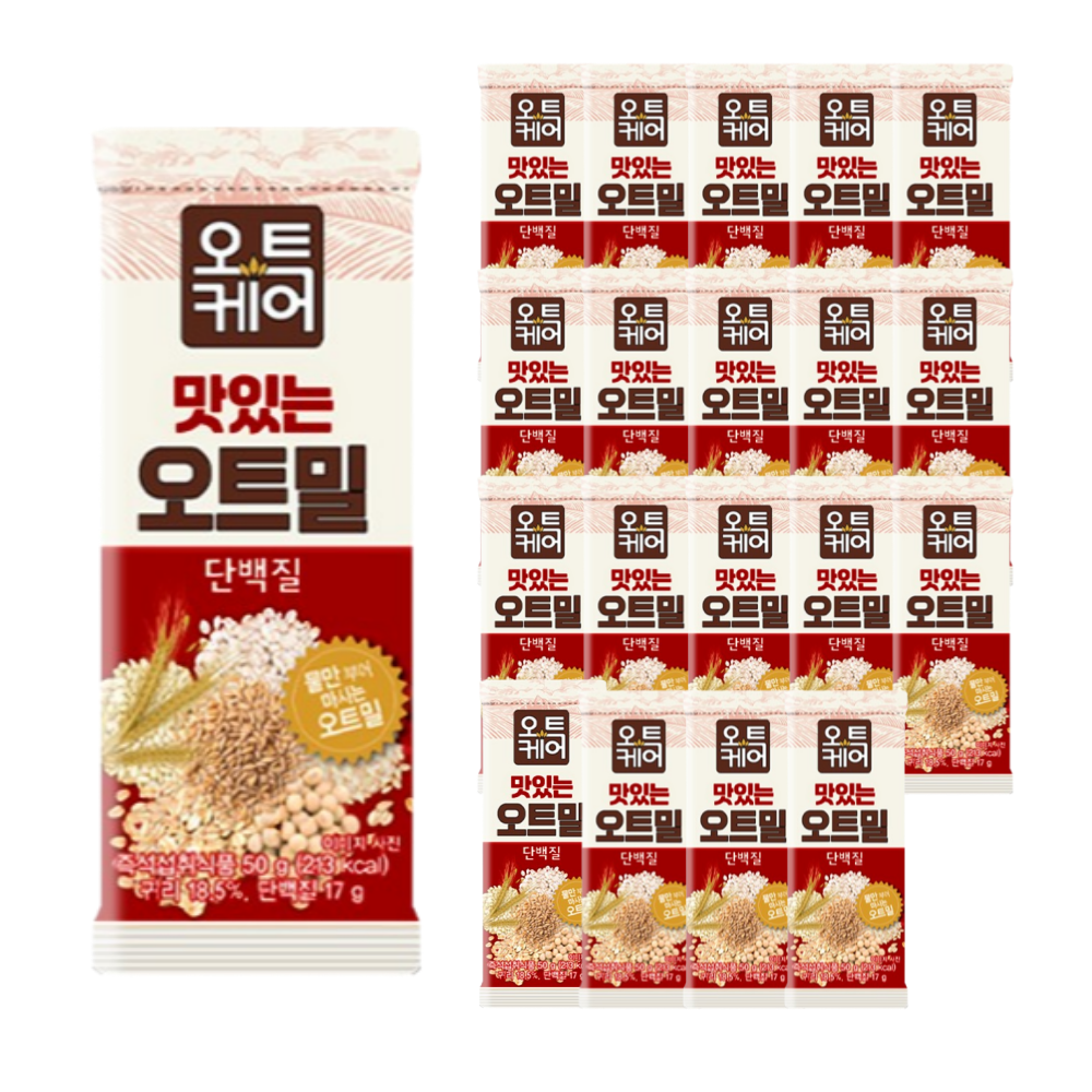 오트케어 맛있는 오트밀 단백질 낱봉팩 19,800원