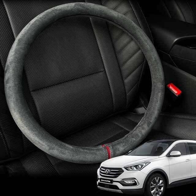 싼타페 DM 핸들커버 스웨이드 원단 자동차 핸들커버 얇은 그립 논슬립 don*31883kS 31,310원