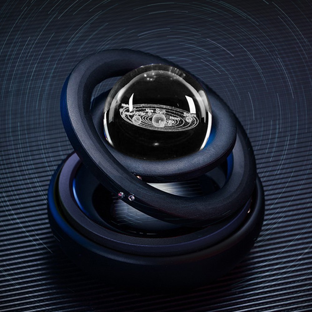 TKB 차량용 우주 품은 태양열 회전 방향제 디퓨져, 1개, 레몬라벤더 골드 16,650원