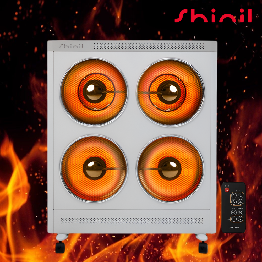 신일 전기히터 4구 업소용 하이라이트 난방기 스토브 온풍기 사무실 식당 PC방 전기난로 온풍기능 478,000원