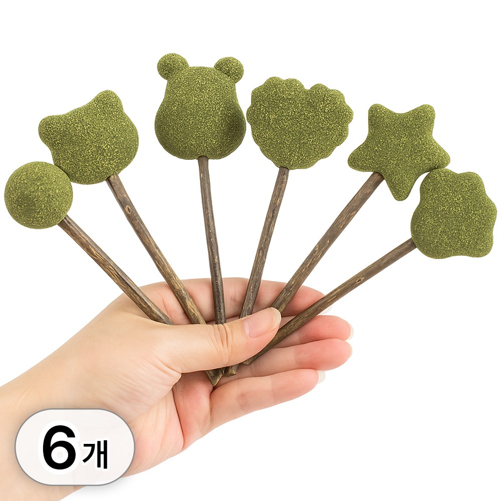 6개 세트 고양이 캣닢 캐릭터 모양 캣닢볼 캣잎 사탕 캣닙 간식 장난감 6,820원