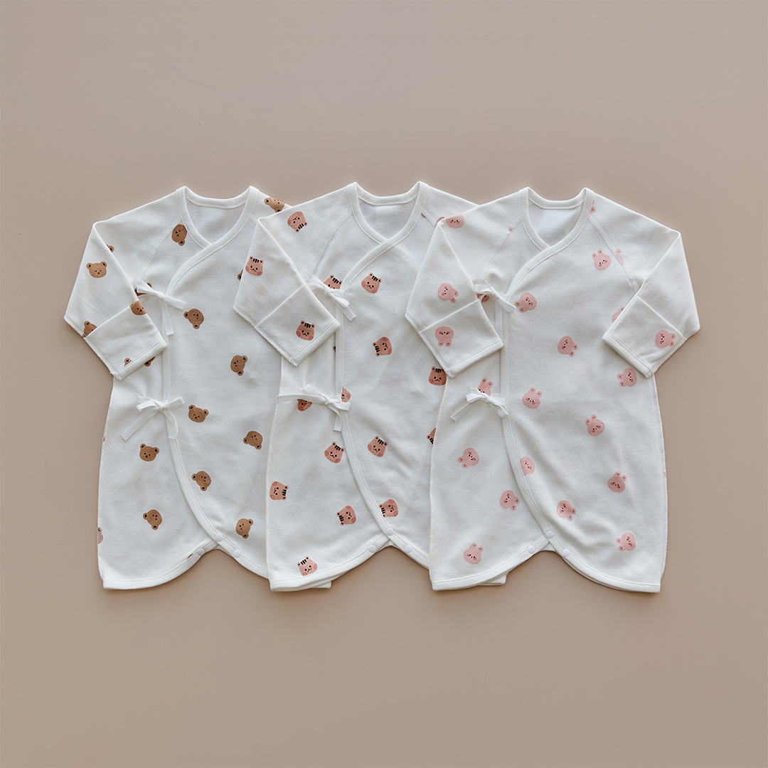 돗투돗 동물친구들 퓨어코튼 신생아 베냇가운 배냇저고리 16,900원