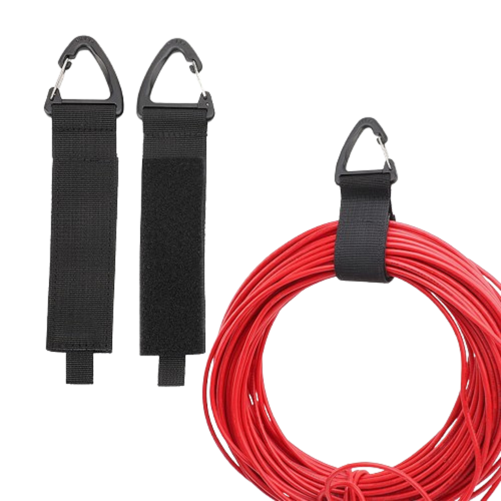 디와이툴즈 케이블 정리홀더 카라비너 벨크로 스트랩, 1개 6,100원