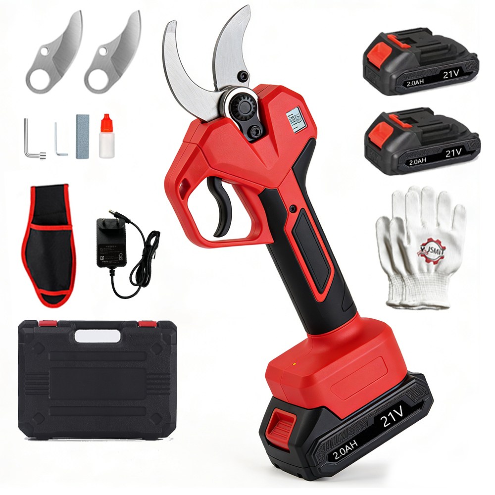 JSMiT 21V전동 충전 전기 전지가위 40mm 풀세트 독일기술 +2배터리, 1세트 158,000원