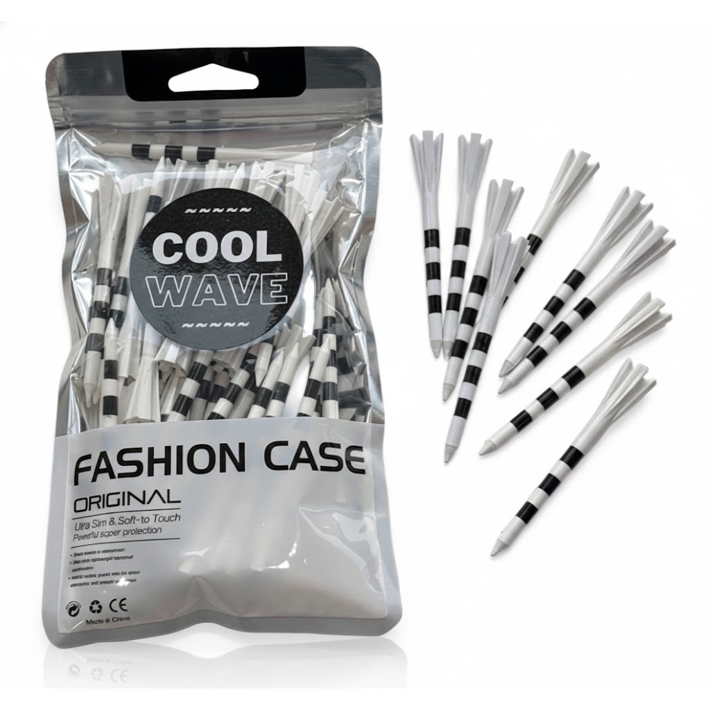 쿨웨이브 눈금 표시 플라스틱 골프티 83mm 롱티 30개입 일관된 높이조절 부러지지 않는 필드용품, 화이트, 1세트 12,400원