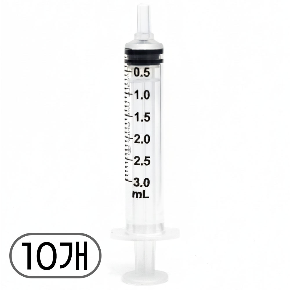 반려동물 피딩용 무침 주사기 3ml, 10개, 투명 3,900원
