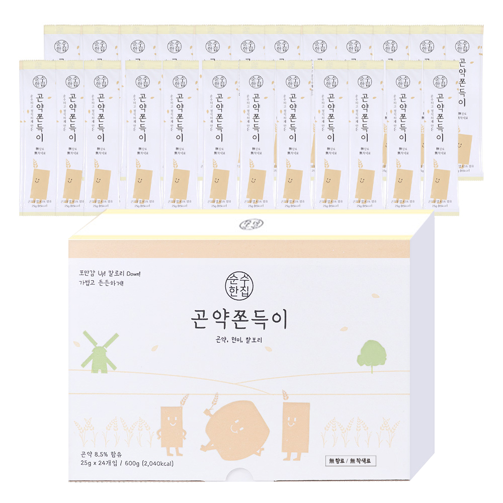 순수한집 곤약쫀드기 현미맛, 600g, 1개 12,640원