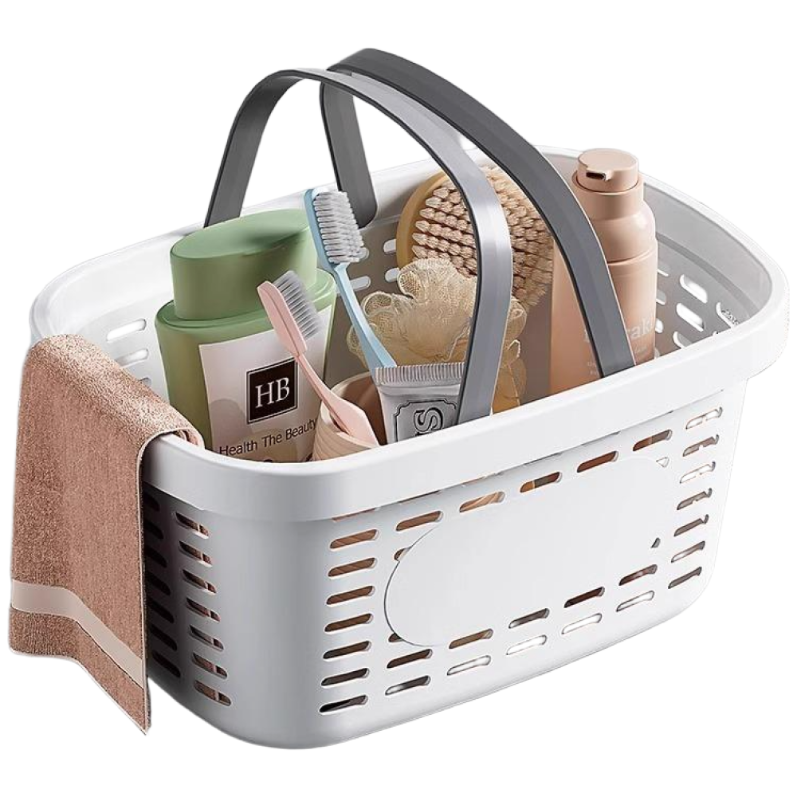 씨엔알비 튼튼 깔끔 수납 목욕 바구니, 모던 화이트 11,000원