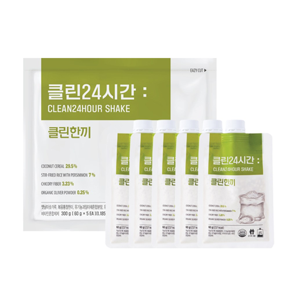 식사대용쉐이크 클린24시간 클린한끼, 5개, 300g 27,800원