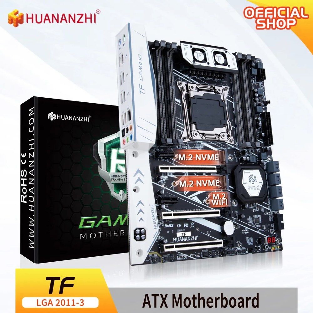 HUANANZHI X99 TF LGA 20 3 XEON 마더보드 지지대 인텔 E5 2666 2678 2696 v3 v4 DDR3 DDR4 RECC NON ECC 메모리 NVME 158,600원