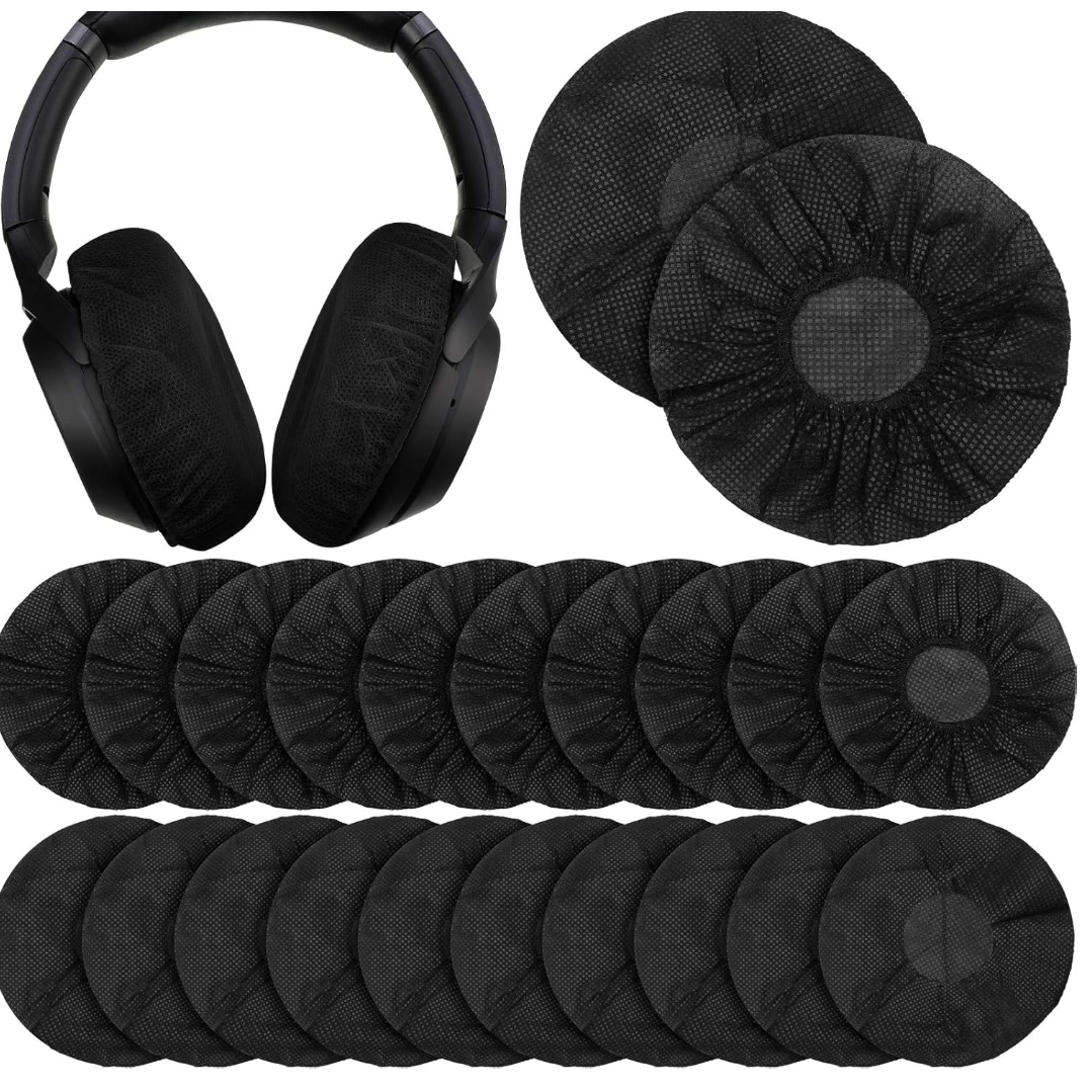 [수량한정! 대용량 커버 특가] 위생용 일회용 헤드셋 커버 헤드폰 보호 덮개 100p 호환 귀마개 쿠션 귀덮개 이어 패드 커버 pc방 병원 관공서 학원 교체용 5,200원
