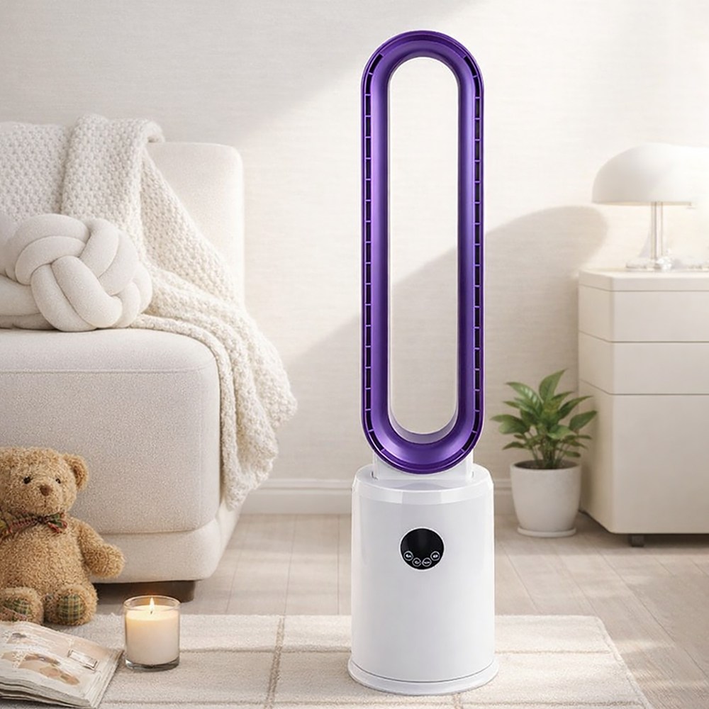 날개없는 타워형 선풍기 12단 저소음 리모콘형 냉풍 냉방, 날개없는 선풍기 12단 99,000원