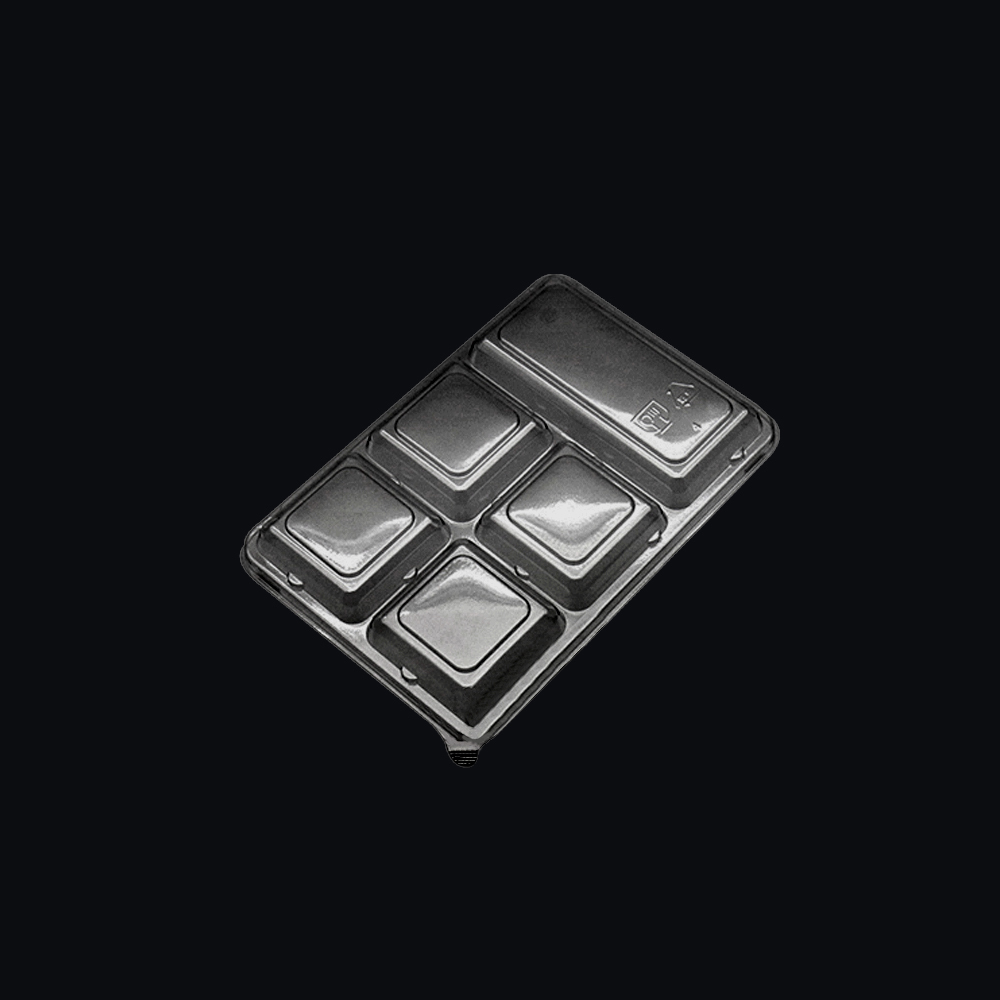 소호팩 직사각 5칸 반찬용기 뚜껑, 1개, 600개 43,800원